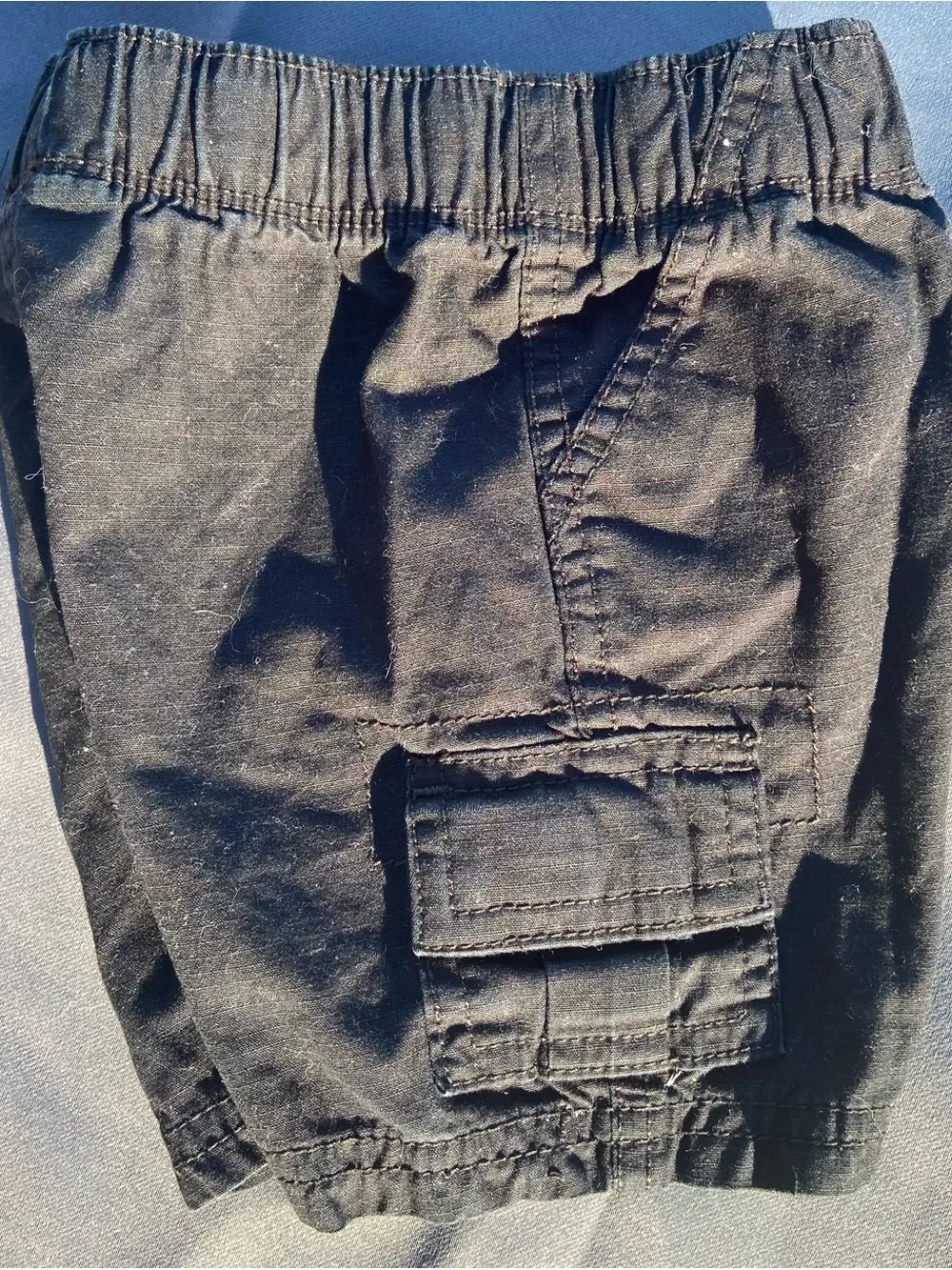 The Children's Place Dark Navy Elastic Waist Cargo Shorts